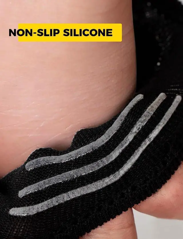 Alt view image 7 of 7 - Buauty No Show Socks Womens Men Ankle Socks Short Low Cut Invisible Liner Non Slip Casual Athletic Boat Socks 6 Pairs