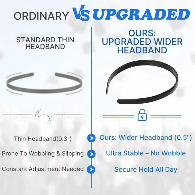 Alt view image 5 of 7 - Black Graduation Cap Headband for Graduation Day | Keeps Graduation Cap Firmly in Place for Photos and Ceremonies, Comfortable for Students and Graduates, Cap Not Included