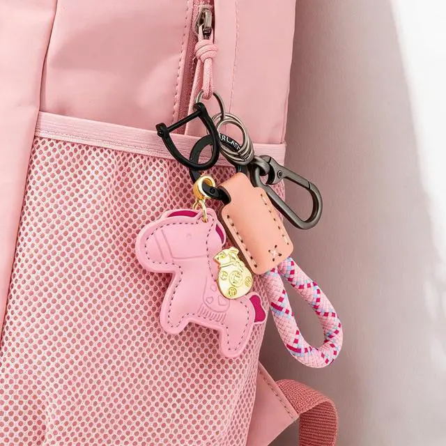 Alt view image 6 of 6 - Horse Keychain Horse Bag Charm Cute Bag Charms for Women Leather Purse Charm for Handbags Birthday Christmas Gift Ideas