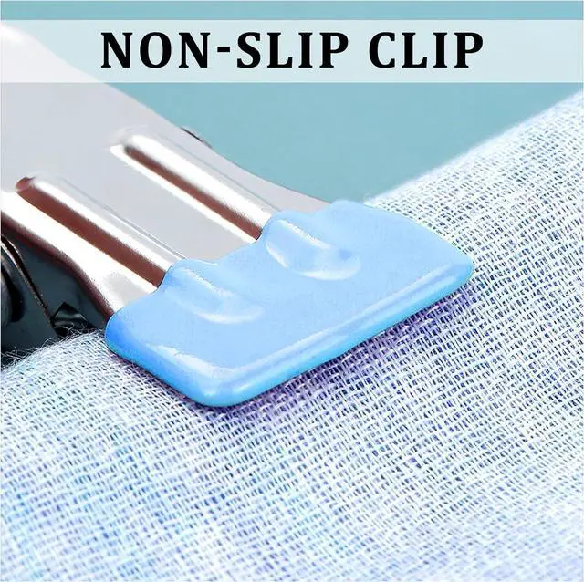 Alt view image 6 of 7 - FuninCrea Laundry Hooks Clip, 5 Pcs Stainless Steel Anti-Slip Boot Laundry Hanger Clips Portable Heavy Duty Multi-Functional Single Hanging Clothes Clips for for Scarf, Gloves, Shoes, Socks (Blue)