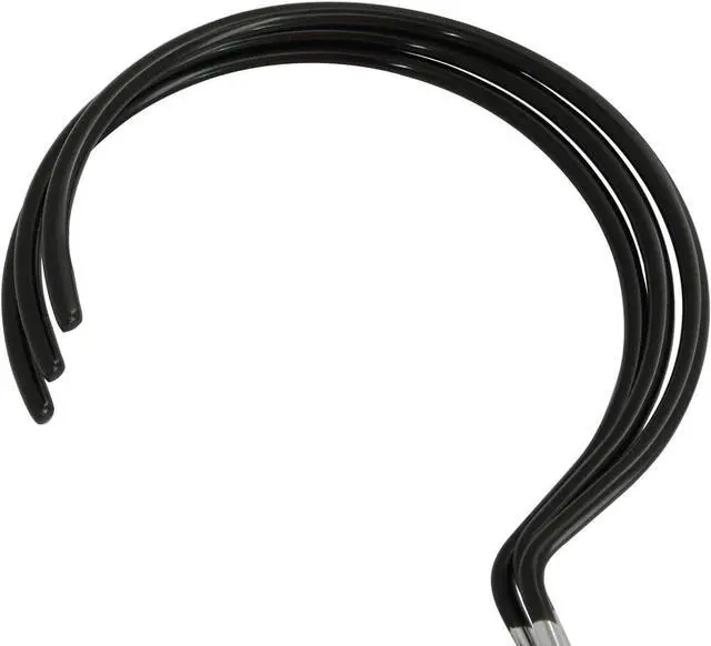Alt view image 4 of 5 - XGNG 3PCS Black Non-Slip Belt Rack Tie Hanging Hooks Closet Accessories Scarf Ring Hangers Scarf Organizer Storage Holders for Ties Scarves Belts Tank Tops Pashminas