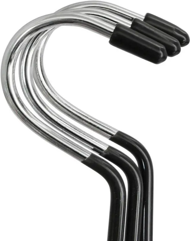 Alt view image 5 of 5 - XGNG 3PCS Black Non-Slip Belt Rack Tie Hanging Hooks Closet Accessories Scarf Ring Hangers Scarf Organizer Storage Holders for Ties Scarves Belts Tank Tops Pashminas