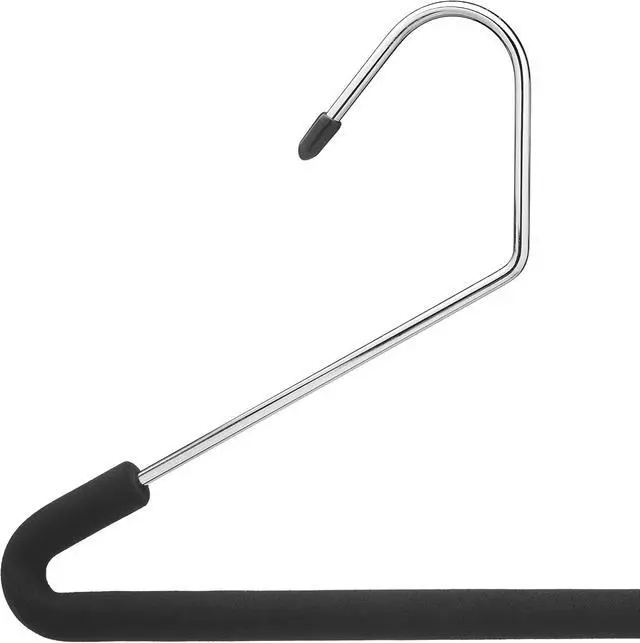 Alt view image 3 of 4 - Slack Non-Slip Hanger with Foam (Set of 3), Black