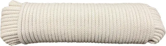 Alt view image 3 of 3 - #8 1/4" x 150 ft Scottie Cotton Clothesline, White