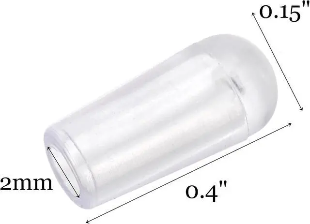 Alt view image 2 of 4 - Tosnail 200 Clear Plastic Clothes Hanger Hook Ends, Hanger Hook Protector Caps for Metal Hangers