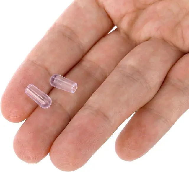 Alt view image 3 of 4 - Tosnail 200 Clear Plastic Clothes Hanger Hook Ends, Hanger Hook Protector Caps for Metal Hangers