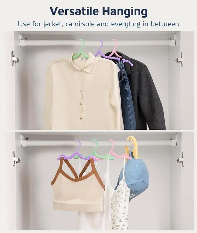 Alt view image 4 of 7 - 20 Pcs Travel Hangers, Cruise Ship Essentials Foldable Hangers Plastic Travel Essentials, Portable Cruises Must Haves 2026 for Skirt, Suitcase, RV Camping Airplane Europe Vacation Essential