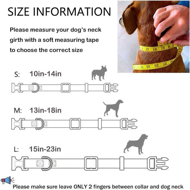 Alt view image 7 of 7 - Metal Buckle Dog Collar with Dedals, 3-Size Comfortable Adjustable Cotton Dog Collar for Small, Medium, Large Male Female Dogs (Foliage, L(15-23in))