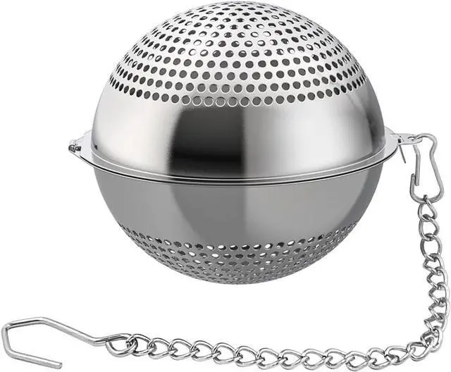 Main image of Food Grade 304 Stainless Steel Mesh Tea Ball 2.1 Inch Tea Infuser Strainer Filter Diffuser for Loose Tea