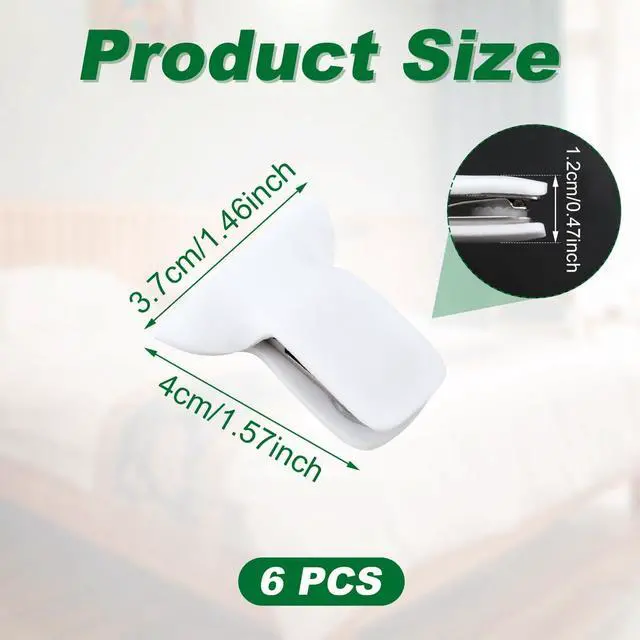 Alt view image 2 of 7 - NQEUEPN 6pcs Duvet Clips for Comforter Inside, Quickly Install Padded Clips Comforter Blanket Fasteners Strong Hold Quilt Clips Duvet Snaps Prevent Comforter from Shifting Bedding Accessories