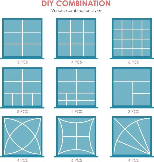 Alt view image 7 of 7 - 8Pcs Drawer Dividers, Adjustable Drawer Organizer for Socks, Underwear, Makeup, Can Help Tidy Kitchen, Bedroom, Dresser White