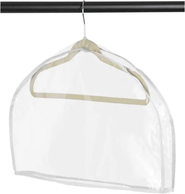 Alt view image 6 of 7 - Set of Three Clear Vinyl Shoulder Covers (Size 12" x 22" x 2")