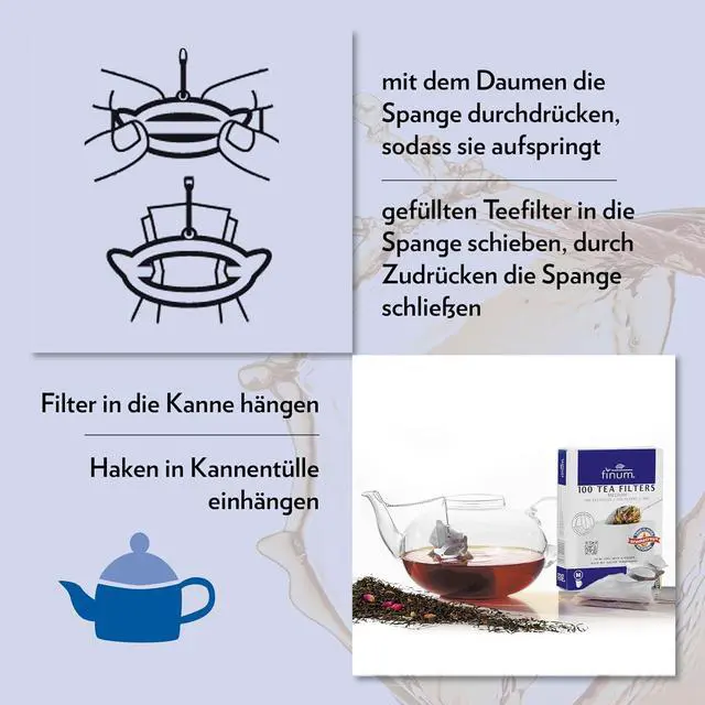 Alt view image 3 of 6 - Finum Tea Click - Stainless Steel Clip for Tea Bag Filters
