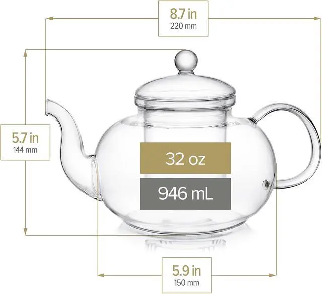 Alt view image 4 of 4 - Teabloom Replacement Infuser for Teabloom Blossoms Glass Teapot - Will Not Fit Other Teapots