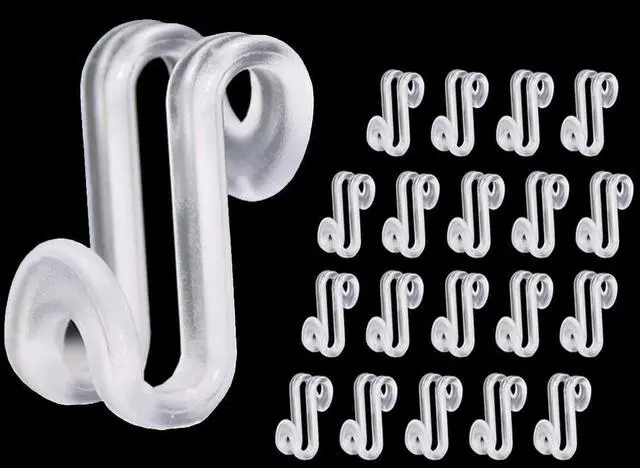 Main image of 60 Pcs Clothes Hanger Connector Hooks, Mini Cascading Hanger Hooks for Velvet Huggable Hangers, Wooden Hangers, Heavy Duty Space Saving for Closet (Clear)