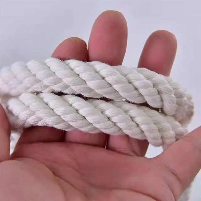 Alt view image 2 of 7 - 50 Ft Clothesline Long Clothes Line, Cotton Clothesline Rope Laundry Line Rope Craft Drying Rope Adjustable forCamping Travel & Home Use DIY Rope as Candle Replacement Wick Laundry Line Dryer Rope