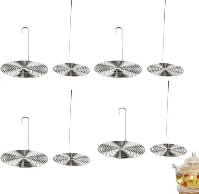 Main image of 8 Pack Glass Teapot Spout Strainer Stainless Steel Loose Leaf Tea Drain Strainer Tea Pot Pouring Filter for Glass Teapot with Removable Infuser Stovetop Large Tea Pot Blooming Tea Kettle