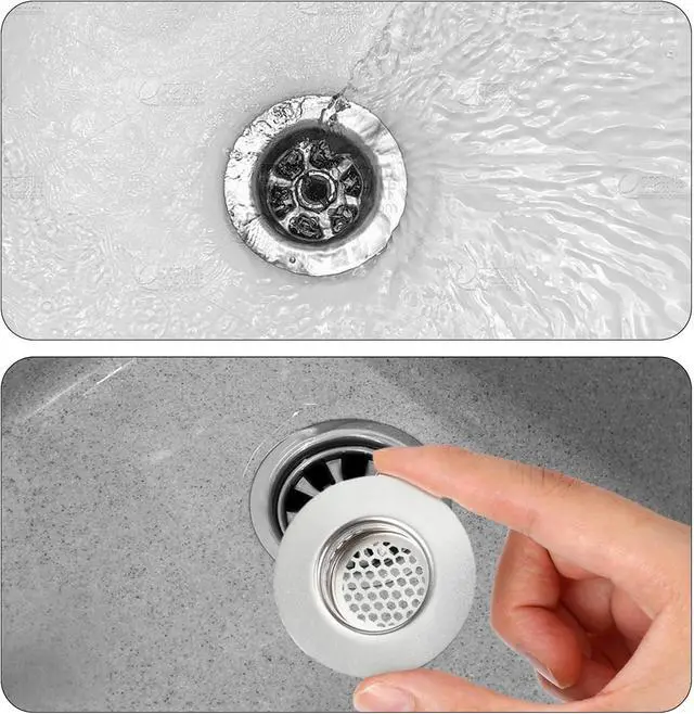 Alt view image 3 of 7 - 3pcs Bathroom Sink Strainer Fit Hole Size from 1.25" to 1.60" Bathtub Hair Catcher Bathroom Sink Drain Cover Stainless Steel Sinks Strainers Bath Tub Hair Catcher Mesh Sinks Strainer for Kitchen