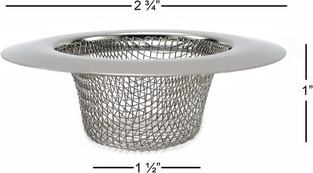 Alt view image 3 of 5 - 4pcs Bathroom Bathtub Sink Mesh Strainer Stainless Steel (Pack of 4)