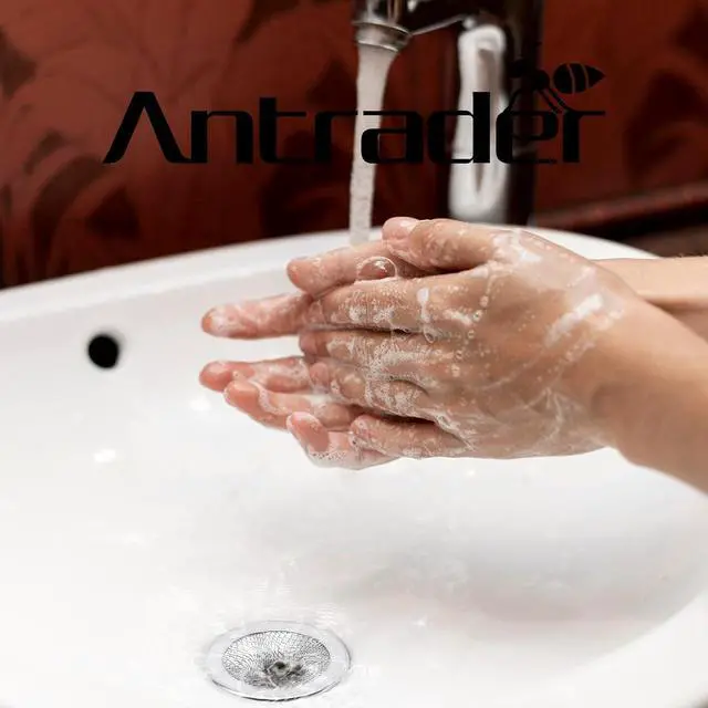 Alt view image 2 of 7 - Antrader 2Pcs Kitchen Sink Strainers,2in Stainless Steel Mesh Round Filters | Bathroom Bathtub Wash Basin Garbage Disposal Basket Filter,Flange Rim Design, Easy to Take Out & Clean