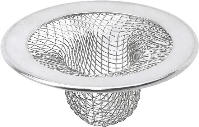 Alt view image 6 of 7 - Antrader 2Pcs Kitchen Sink Strainers,2in Stainless Steel Mesh Round Filters | Bathroom Bathtub Wash Basin Garbage Disposal Basket Filter,Flange Rim Design, Easy to Take Out & Clean