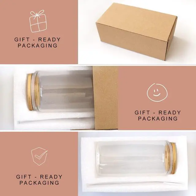 Alt view image 7 of 7 - Frerdui Birthday Gifts for Mom, Mothers Day Gifts from Daughter Son Kids, Best Mom Ever Mama 18oz Glass Cup Coffee Water Bottle with Bamboo Lid and Straw, Gift for Mom Women, Christmas Gift for Mommy