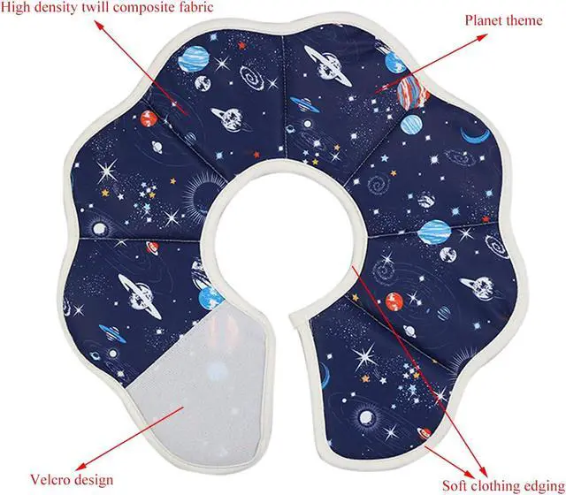 Alt view image 2 of 6 - Soft Cat Cone, Adjustable Recovery Collar After Surgery to Prevent Licking Wound, Protective Cat Neck Cone, Comfortable Pet Elizabethan Collar for Cats Kittens and Puppies (S)
