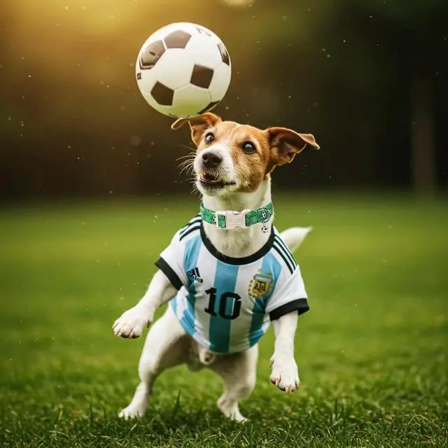 Alt view image 5 of 7 - Soccer Dog Collar, Cute Boy Dog Collars for Puppy Small Dogs - Green Sports Themed Cotton Male Dogs Collar, Soft Adjustable Daily Pet Collars with Quick Release Buckle XS