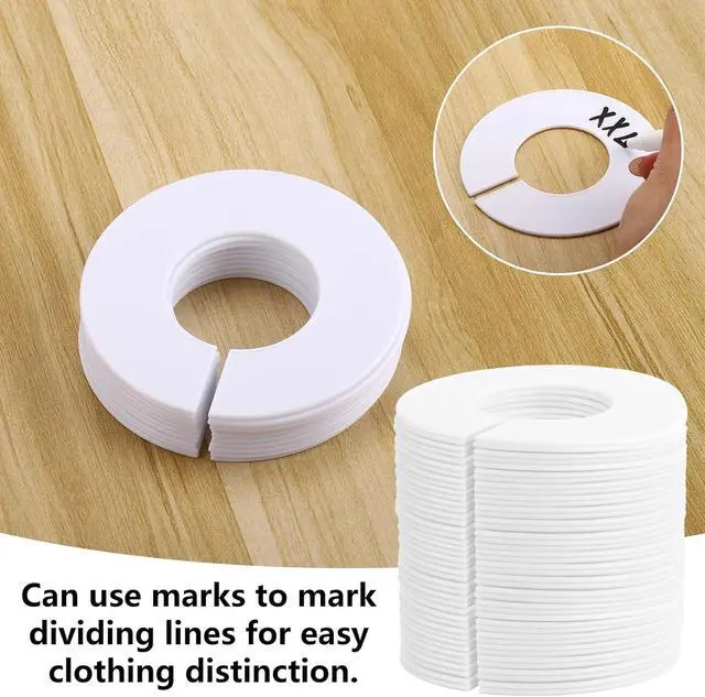 Alt view image 2 of 6 - LoveBB 40 Pcs Closet Dividers for Hanging Clothes, Baby Clothes Dividers | Clothing Rack Size Dividers with 1 Marker Pen, Easy Sorting