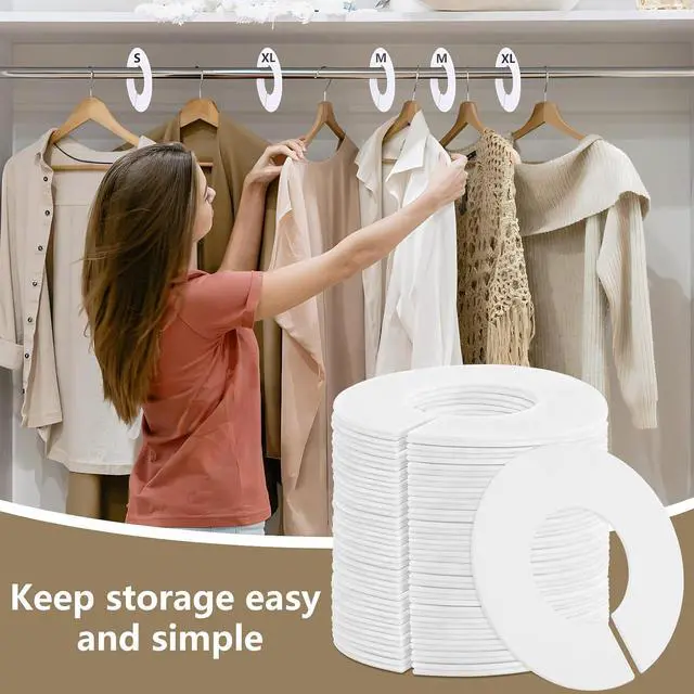Alt view image 3 of 6 - LoveBB 40 Pcs Closet Dividers for Hanging Clothes, Baby Clothes Dividers | Clothing Rack Size Dividers with 1 Marker Pen, Easy Sorting