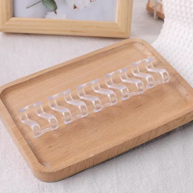 Alt view image 5 of 6 - Hanger Hooks Space Saving, 60 PCS Clothes Hanger Connector Hooks | Closet Space Savers for Hanging Clothes, Clear