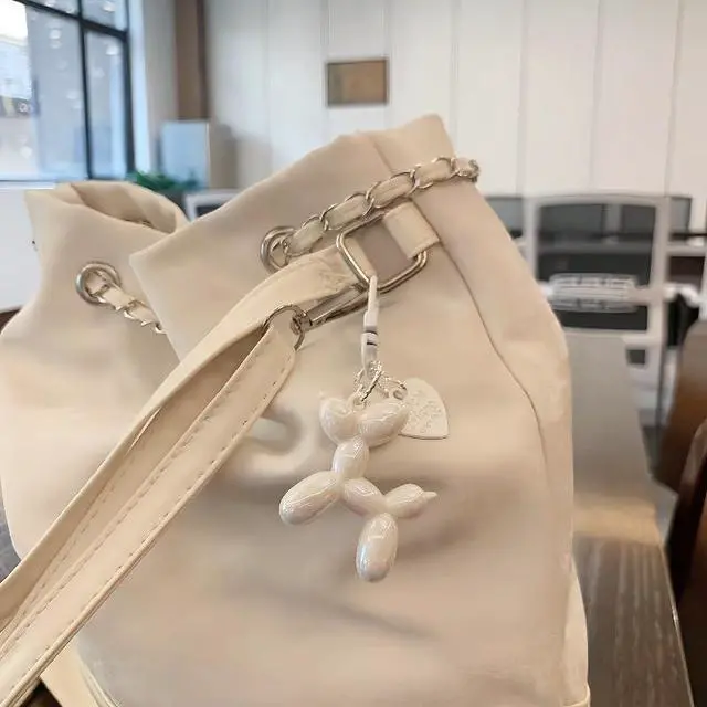 Alt view image 4 of 5 - Jelly Balloon Dog Design Keychain for Women, Cute Girls Key Chain, Car Keys Backpack Purse Charm Accessories