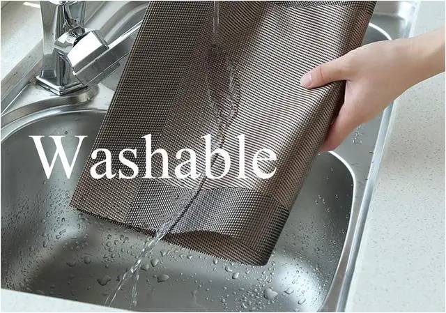 Alt view image 4 of 7 - PIGCHCY Place Mats Heat-Resistant Non Slip Placemats Washable Easy to Clean Woven Vinyl Placemats for Dining Table (Set of 4, Brown)