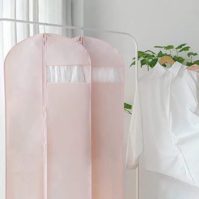Alt view image 3 of 5 - Suit Bag for Storage and Travel, 50"Garment Bags for Hanging Clothes,2Pcs | Transparent window, Easy to identify