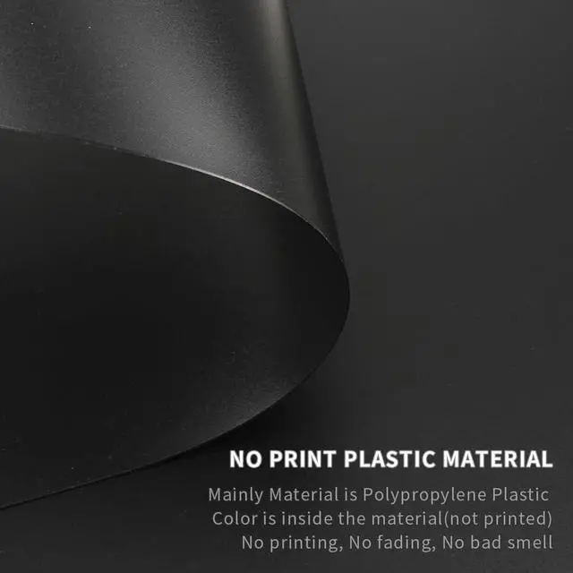 Alt view image 3 of 6 - Black Placemats Set of 4 wipeable Washable Wipe Clean Rectangle Table Mats for Indoor Outdoor Rectangular Waterproof Dark Placemat Easy Clean Polypropylene Plastic Place mats (4, Black)