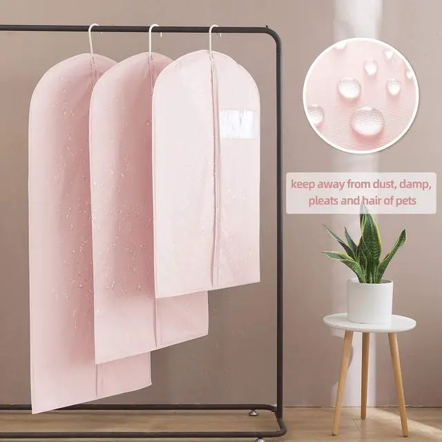 Alt view image 5 of 5 - Suit Bag for Storage and Travel, 50"Garment Bags for Hanging Clothes,2Pcs | Transparent window, Easy to identify