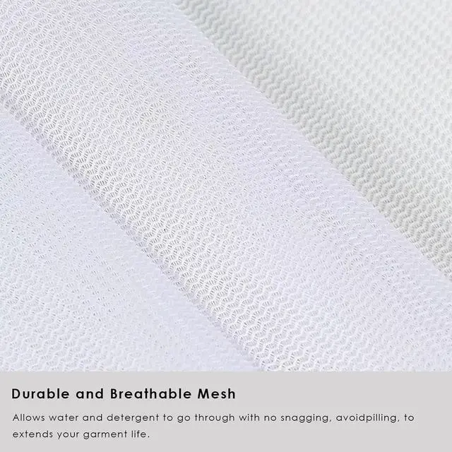 Alt view image 4 of 7 - PROMEED Reusable Mesh Laundry Bag for Delicates, Large Size Wash Bag for Mulberry Silk Pillowcase Fitted Sheet Flat Sheet,1Pc Washing Machine Wash Bags for Shirt,Blouse,Underwear,Baby Clothes(20"x24")