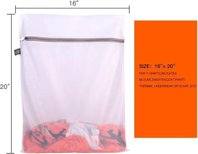 Alt view image 2 of 6 - Kimmama Laundry Bag Mesh Wash Bags, Washing Machine Wash Bag, 3L | Garment Bag for Washing Machine, For Clothes, Suit, Coat, Dress, Pants, Sheet, Tumble Dryer Safe