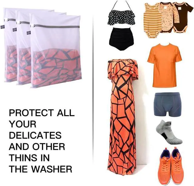 Alt view image 3 of 6 - Kimmama Laundry Bag Mesh Wash Bags, Washing Machine Wash Bag, 3L | Garment Bag for Washing Machine, For Clothes, Suit, Coat, Dress, Pants, Sheet, Tumble Dryer Safe