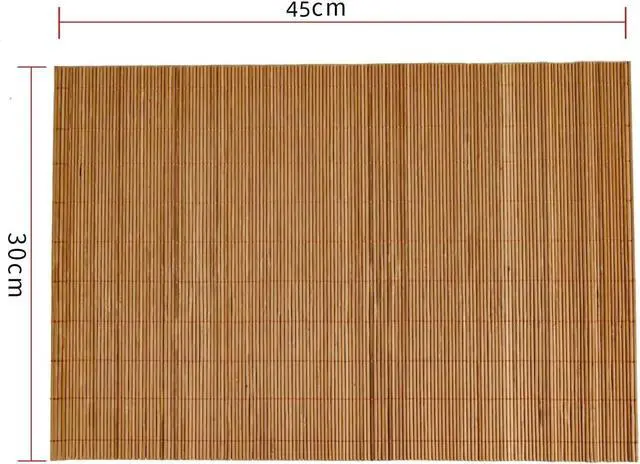 Alt view image 2 of 7 - 1PCS Dining Table Kitchen Placemat, Heat-Resistant Place Mat Stain Resistant Anti-Skid Washable Bamboo Table Mat Placemat Kitchen Table mat
