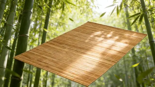 Alt view image 6 of 7 - 1PCS Dining Table Kitchen Placemat, Heat-Resistant Place Mat Stain Resistant Anti-Skid Washable Bamboo Table Mat Placemat Kitchen Table mat