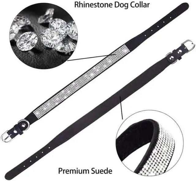 Alt view image 4 of 5 - rhinestonedog Dog Collars for Small Dogs, Puppy Kitten Chihuahua Pink xs | Cute Luxury Female Dog Collar Adorable Crystal Diamond Kitten Cats princess crystal jewelry puppies pet-collars pretty