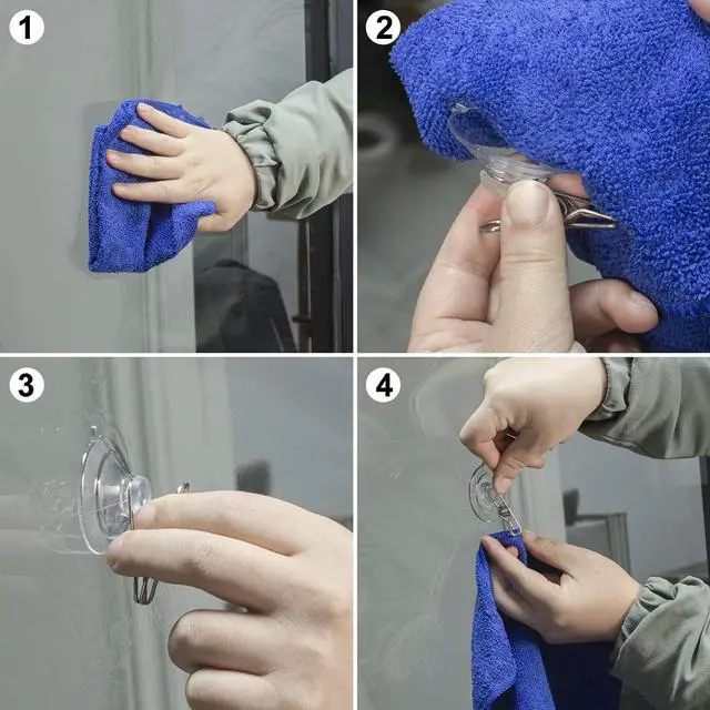 Alt view image 6 of 7 - AccEncyc 24Pcs Suction Cup Clips for Windows 2" Suction Clips Clear Suction Cup Clamp Holder Suction Cup with Spring Clamps Sucker clamp Clip Window Swivel Clip with Suction Cup