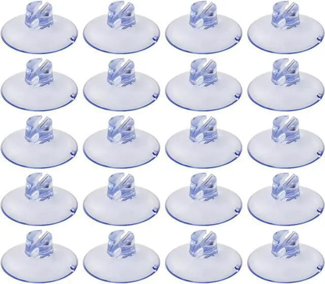 Main image of RLECS 20PCS 40mm Mini Opening Suction Cup Light String Clip Cord Suction Cup Clear PVC Suction Cup Hook Kitchen Bathroom Shower Basin Connector Suitable for Decorating Bathroom Kitchen Bedroom
