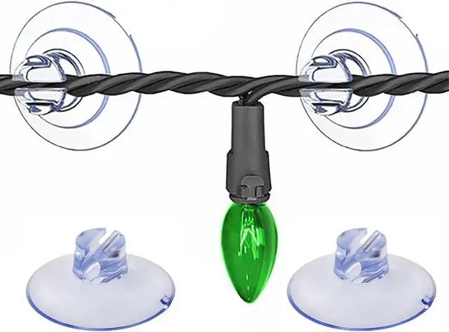 Alt view image 5 of 5 - RLECS 20PCS 40mm Mini Opening Suction Cup Light String Clip Cord Suction Cup Clear PVC Suction Cup Hook Kitchen Bathroom Shower Basin Connector Suitable for Decorating Bathroom Kitchen Bedroom