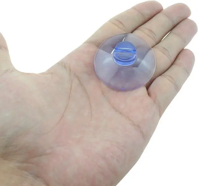 Alt view image 4 of 5 - RLECS 20PCS 40mm Mini Opening Suction Cup Light String Clip Cord Suction Cup Clear PVC Suction Cup Hook Kitchen Bathroom Shower Basin Connector Suitable for Decorating Bathroom Kitchen Bedroom