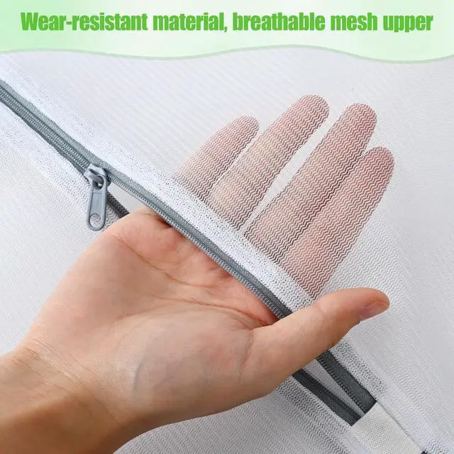 Alt view image 3 of 7 - Mesh Laundry Bags for Delicates - 6 Pack Wash Bags for Bras, Lingerie, Socks & Baby Clothes - Fine Mesh Washing Machine Bags with Zipper, Reusable Garment Bags for Travel & College Dorm Essentials