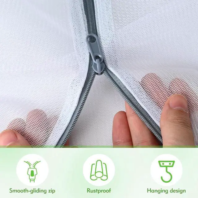 Alt view image 4 of 7 - Mesh Laundry Bags for Delicates - 6 Pack Wash Bags for Bras, Lingerie, Socks & Baby Clothes - Fine Mesh Washing Machine Bags with Zipper, Reusable Garment Bags for Travel & College Dorm Essentials