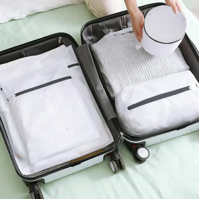 Alt view image 7 of 7 - Mesh Laundry Bags for Delicates - 6 Pack Wash Bags for Bras, Lingerie, Socks & Baby Clothes - Fine Mesh Washing Machine Bags with Zipper, Reusable Garment Bags for Travel & College Dorm Essentials