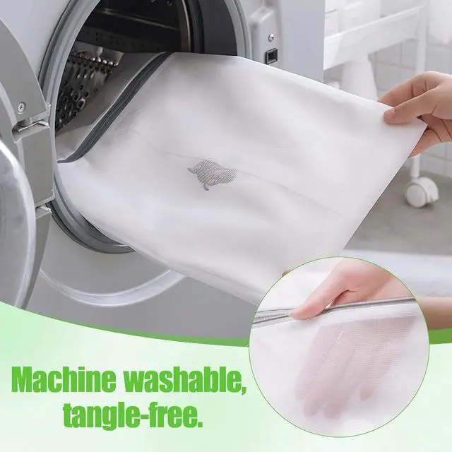 Alt view image 6 of 7 - Mesh Laundry Bags for Delicates - 6 Pack Wash Bags for Bras, Lingerie, Socks & Baby Clothes - Fine Mesh Washing Machine Bags with Zipper, Reusable Garment Bags for Travel & College Dorm Essentials